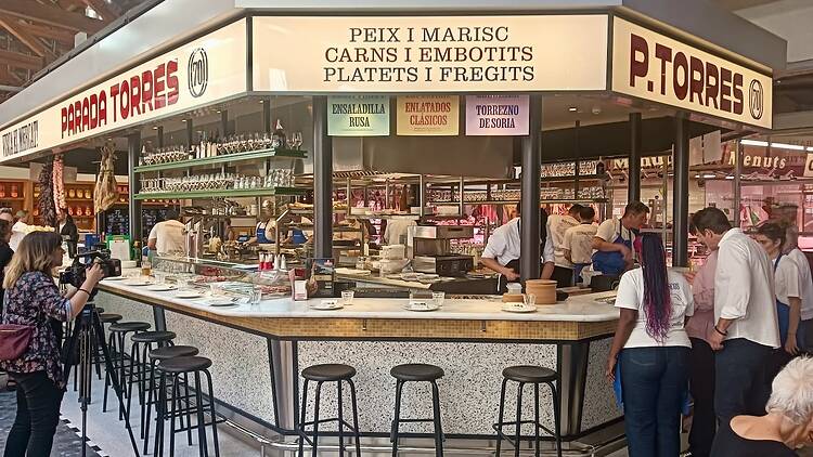 Parada Torres, Mercado de Santa Caterina, Barcelona 