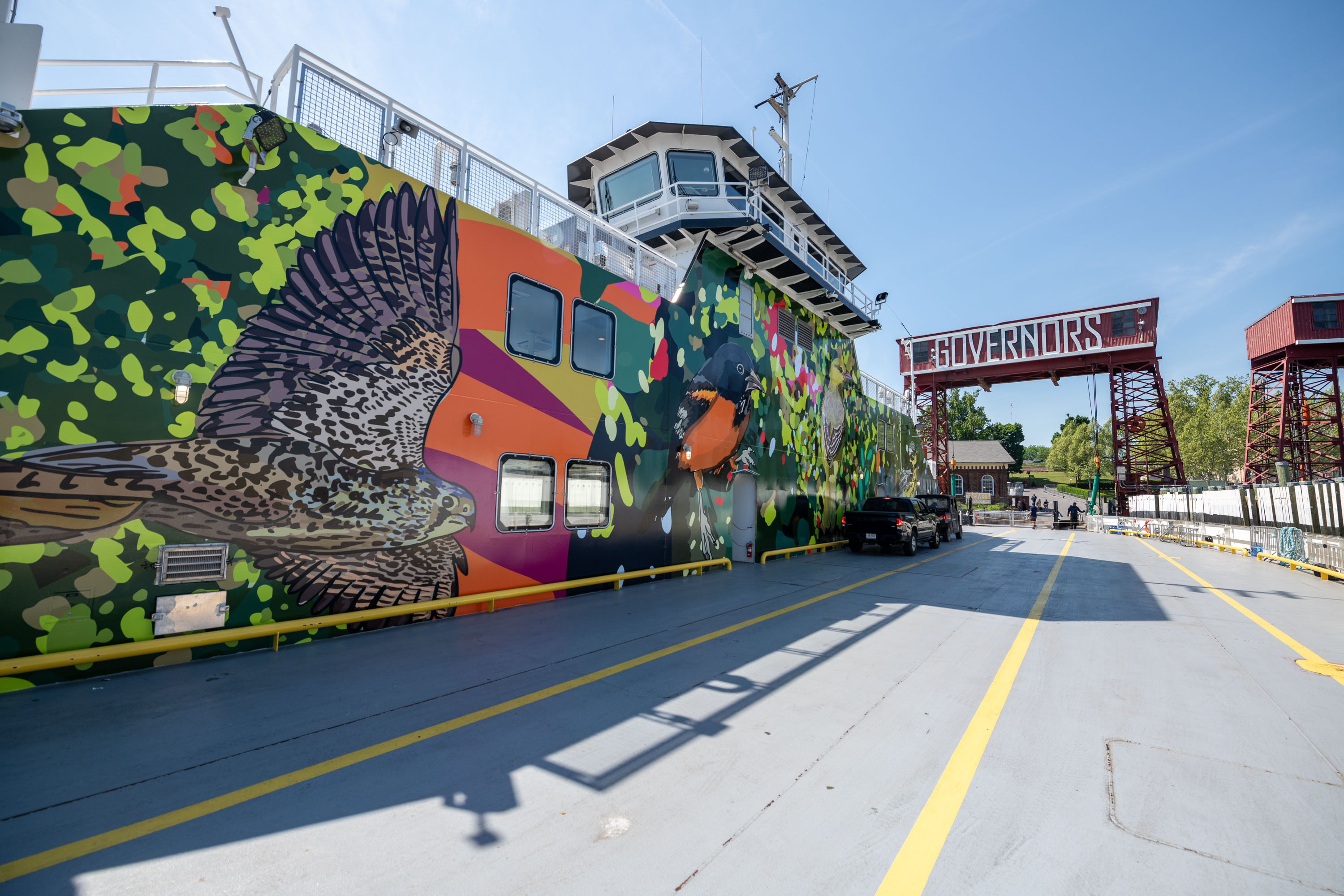 Governors Island ferry gets its first-ever mural