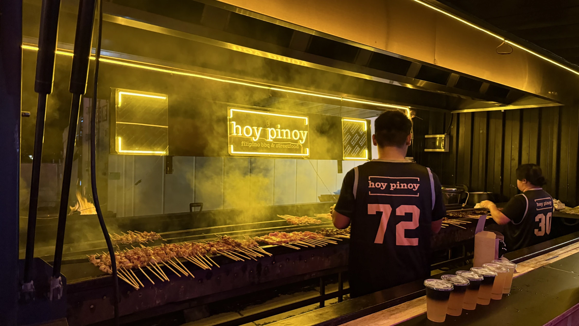 Grilled chicken skewers, Hoy Pinoy