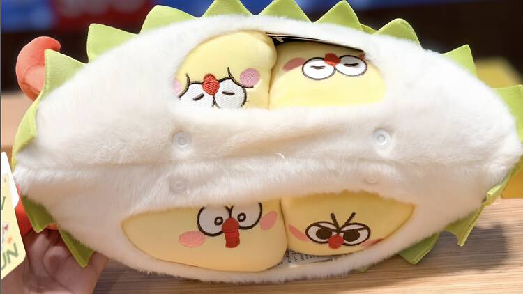 Central Chiang Mai Too cute to eat Dun Dun Durian plushie at Miniso Central Chiang Mai Too cute to eat Dun Dun Durian plushie at Miniso