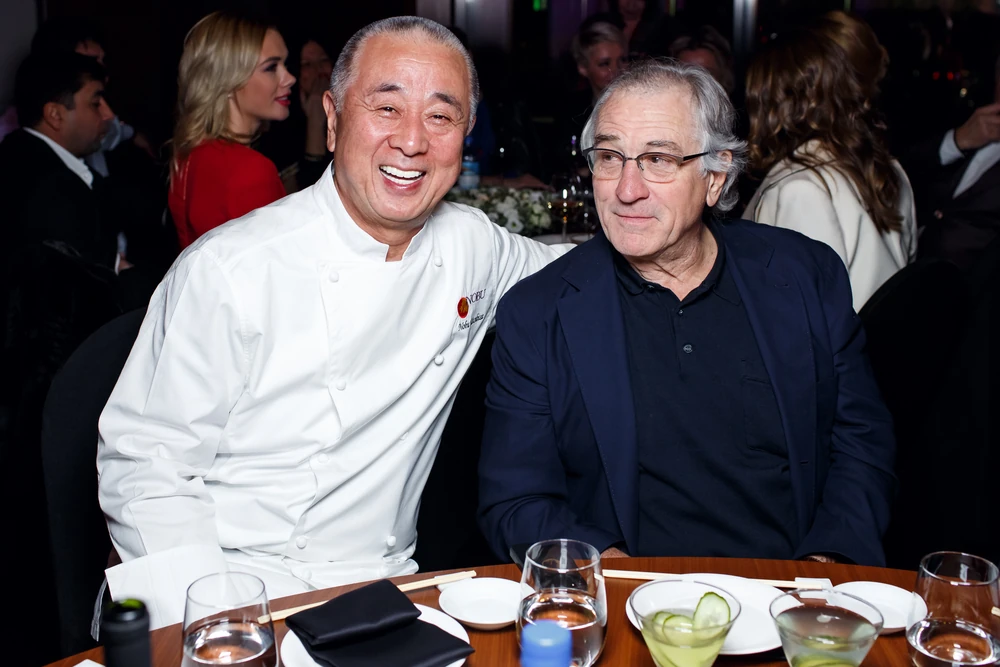 Matsuhisa and Robert De Niro visited opening of Nobu restaurant in November 2015 