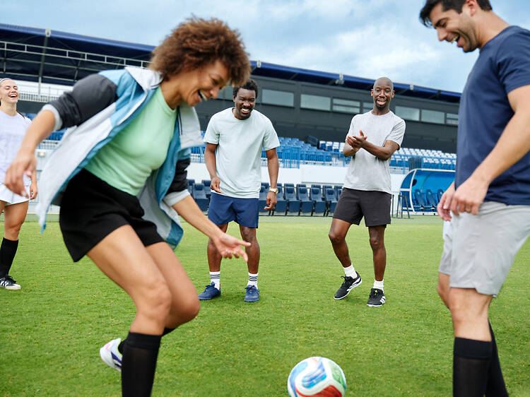 You can play a match with U.S. soccer pros or train with an Argentinian soccer legend ahead of the FIFA World Cup You can play a match with U.S. soccer pros or train with an Argentinian soccer legend ahead of the FIFA World Cup