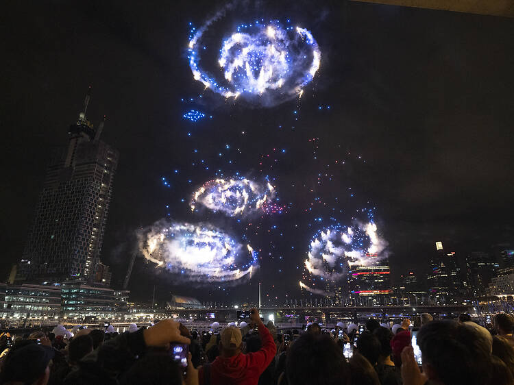 Vividâs largest drone show ever is lighting up Sydney â with 22 sparkly shows across 11 nights Vividâs largest drone show ever is lighting up Sydney â with 22 sparkly shows across 11 nights
