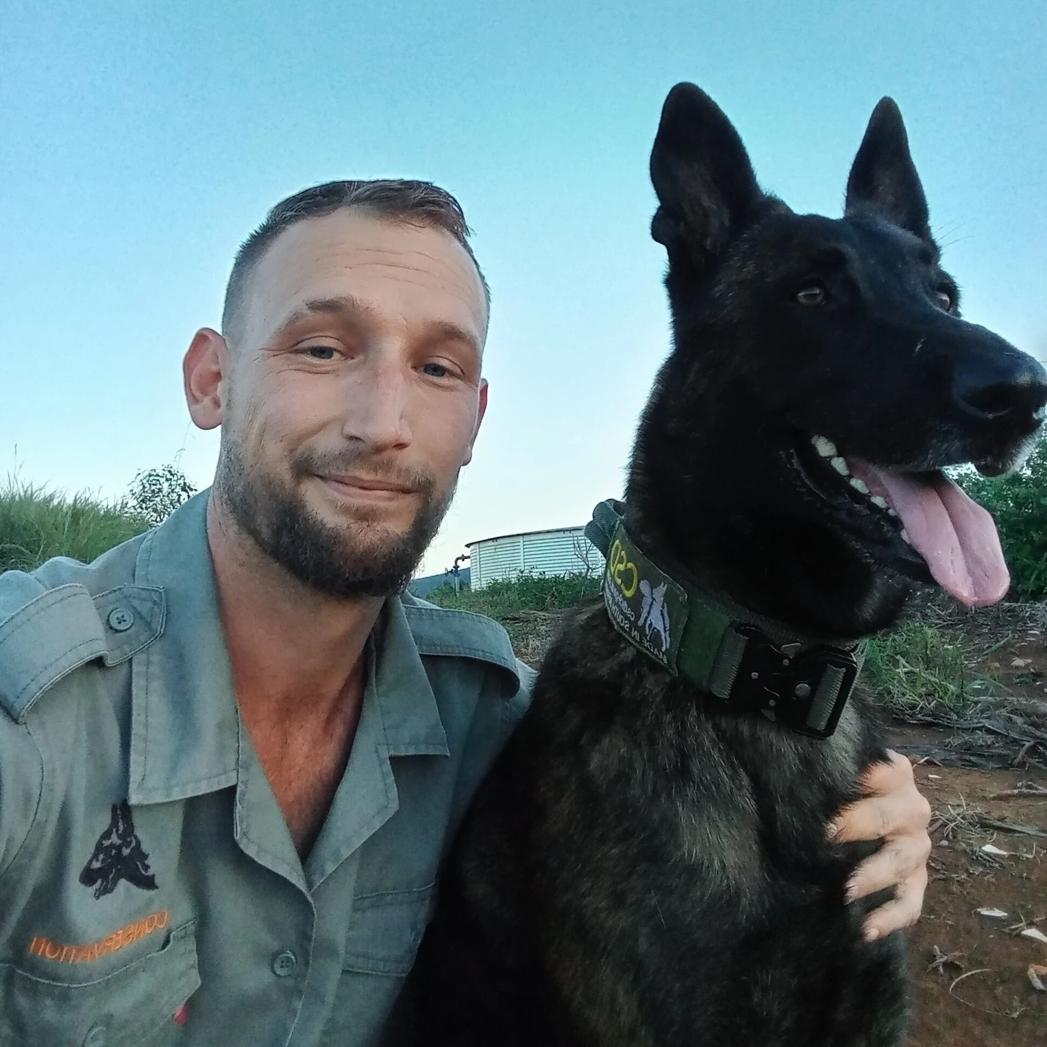 Nick Duranty and K9 Nitus