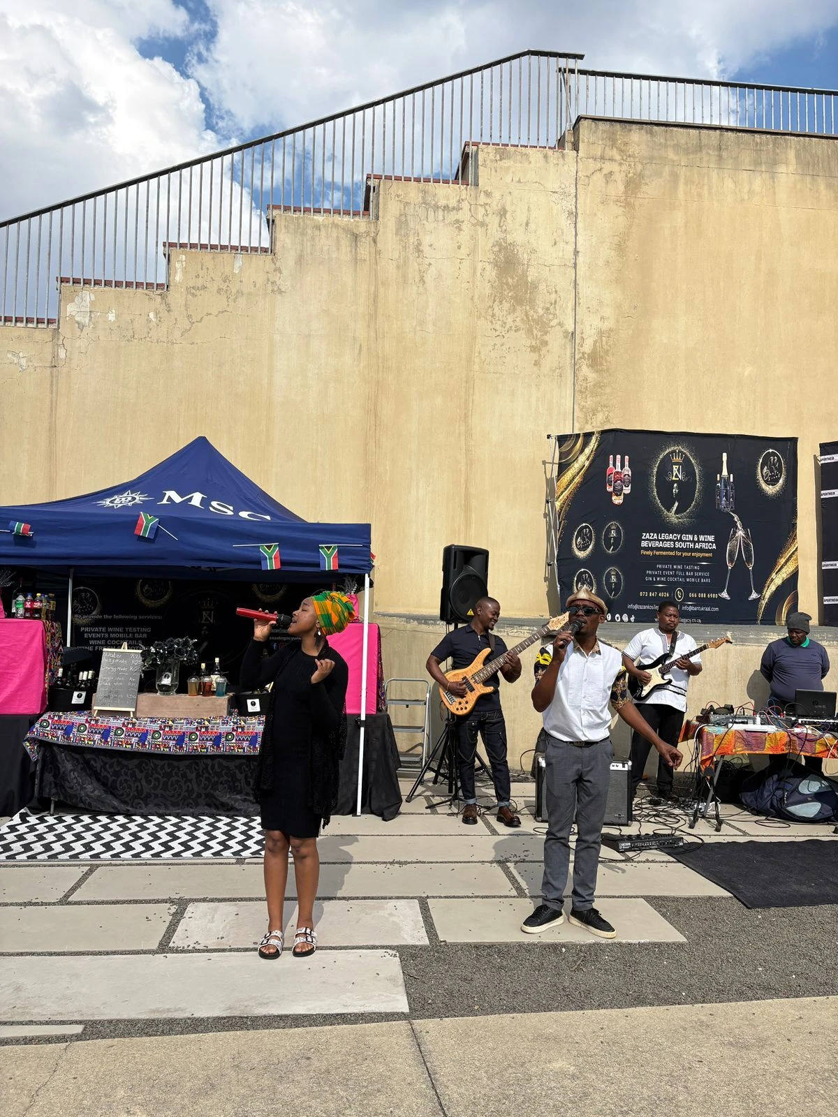 Soweto Family Band performing at the Taste of Cultures Food Festival 