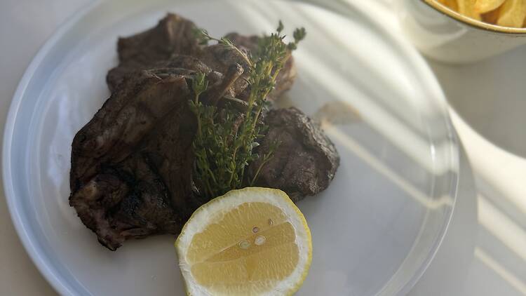 Lamb dish at Ukko restaurant