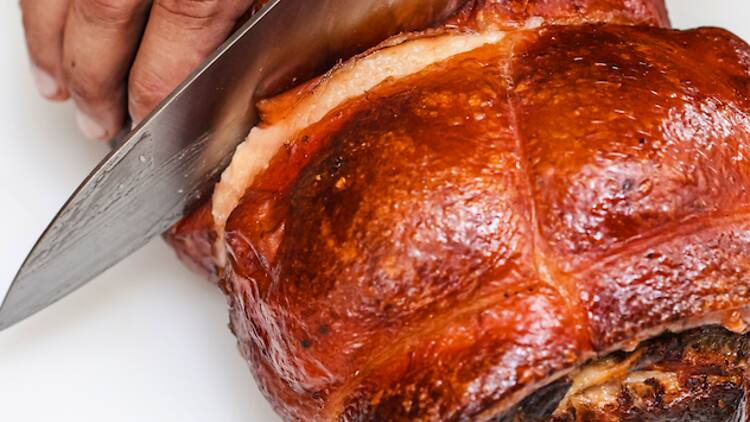 La Porca, porc català del bo rostit llarg i tallat al moment La Porca, porc català del bo rostit llarg i tallat al moment