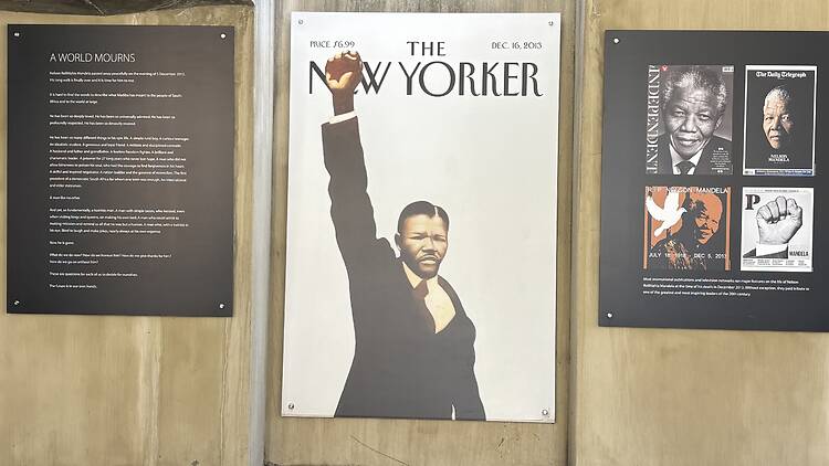 Images of Nelson Mandela at the Apartheid Museum in Johannesburg