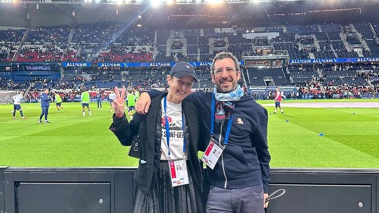 Sarah Andelman au Parc des Princes Sarah Andelman au Parc des Princes