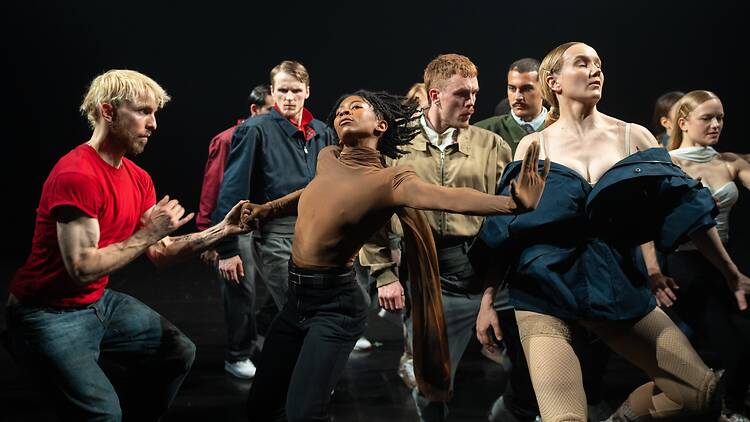 (LA)HORDE dancers performing Hop(e)storm at Sadler's Wells for the Rambert centenary (LA)HORDE dancers performing Hop(e)storm at Sadler's Wells for the Rambert centenary