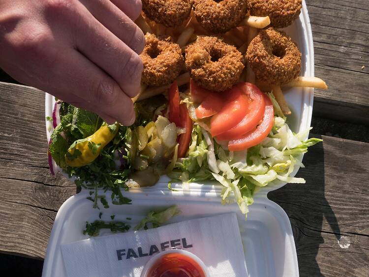 Find the best fried ball on a falafel safari Find the best fried ball on a falafel safari