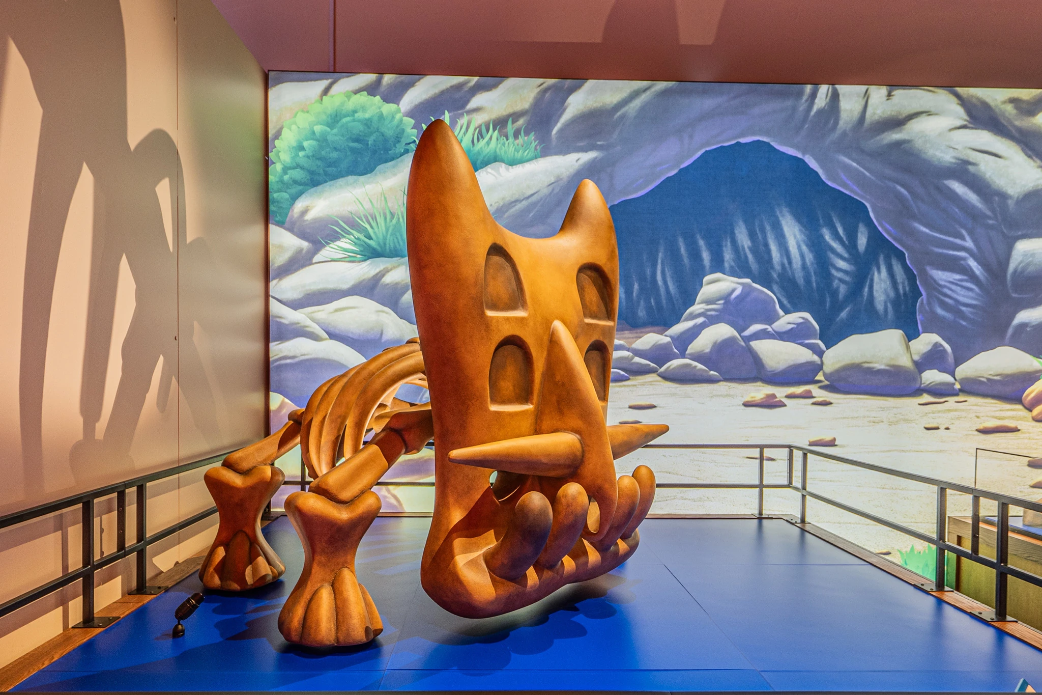Bastiodon at the Pok&eacute;mon Fossil Museum at the Field Museum