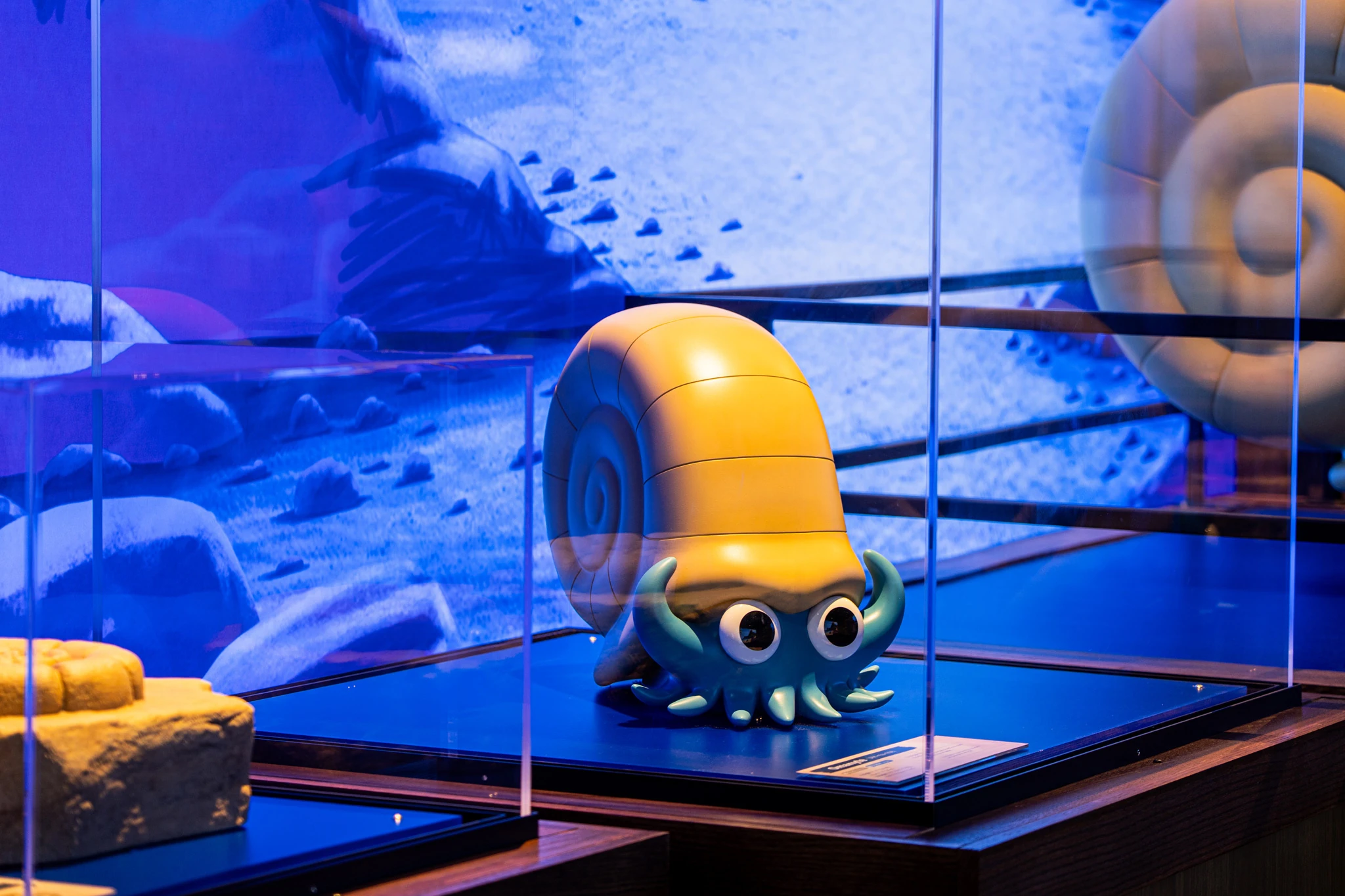 Omanyte at the Pok&eacute;mon Fossil Museum at the Field Museum