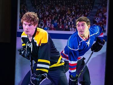 Theater review: The Heated Rivalry musical shoots and scores