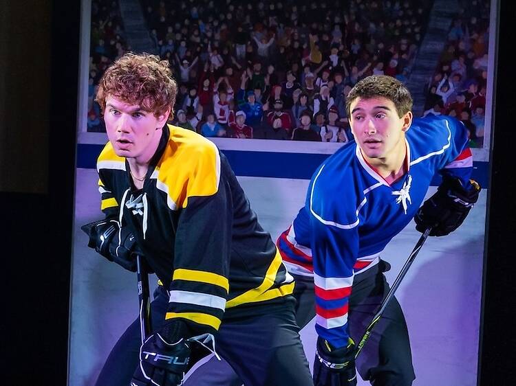 Theater review: The Heated Rivalry musical shoots and scores