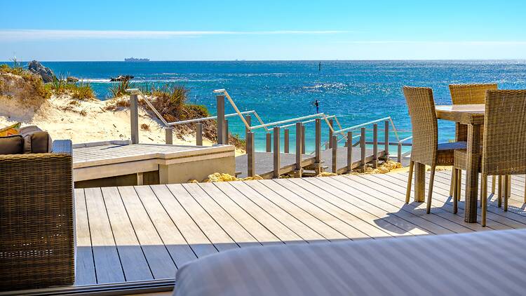 Beach view from deck