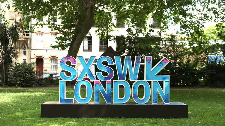 A general view of branding on day one of SXSW London 2025 A general view of branding on day one of SXSW London 2025