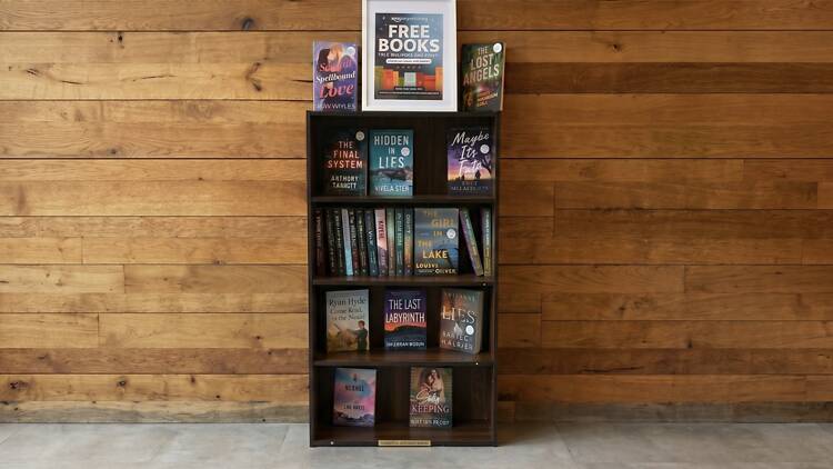 Free books kiosk at Amazon Locker in the Bronx Free books kiosk at Amazon Locker in the Bronx