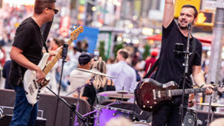 A Broadway Rhythm performance. A Broadway Rhythm performance.