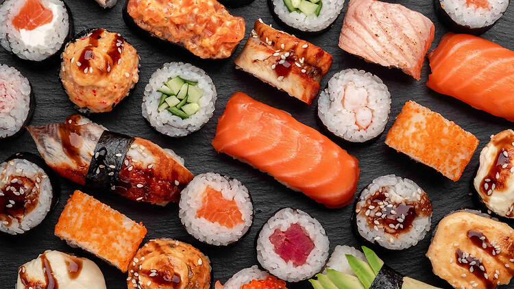 An assortment of sushi An assortment of sushi