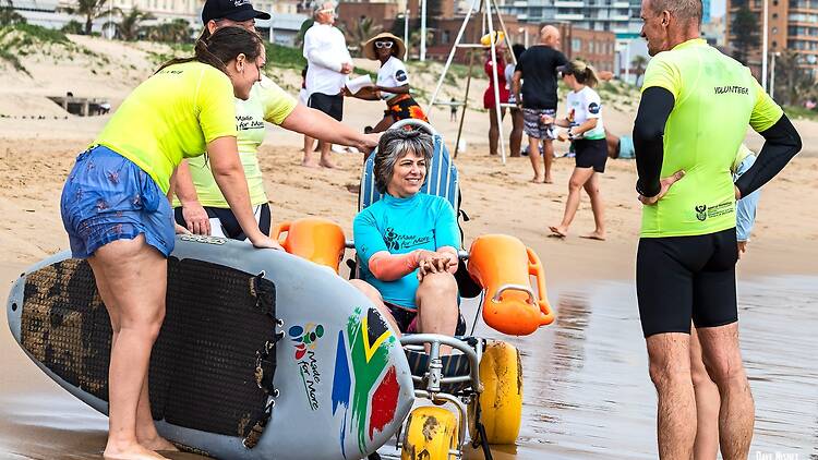 Adaptive surfer and adventurer, Sue Martin Adaptive KZN surfer and adventurer, Sue Martin