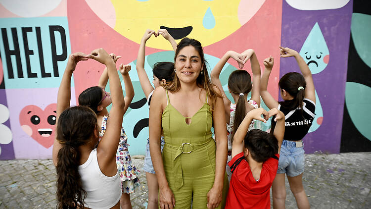 Amandine Bouillet, da associação de moradores Viver Melhor no Beato