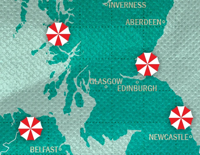Map of beaches in Time Out&rsquo;s best beaches guide
