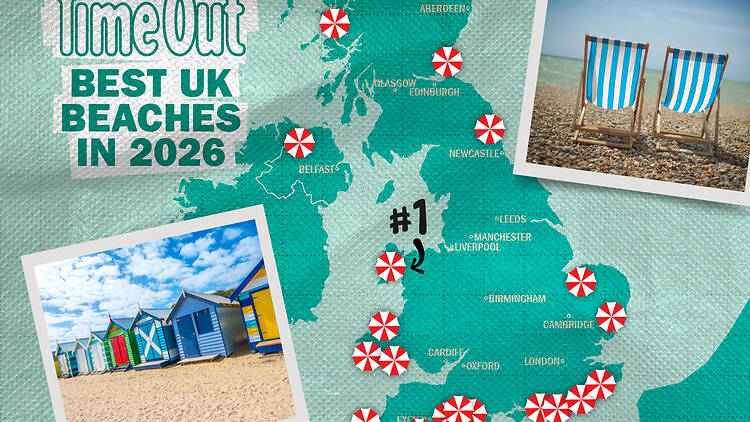 Map of Time Out’s 20 best beaches in the UK Map of Time Out’s 20 best beaches in the UK