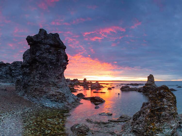 Upplev solnedgången på Fårö, Gotland Upplev solnedgången på Fårö, Gotland
