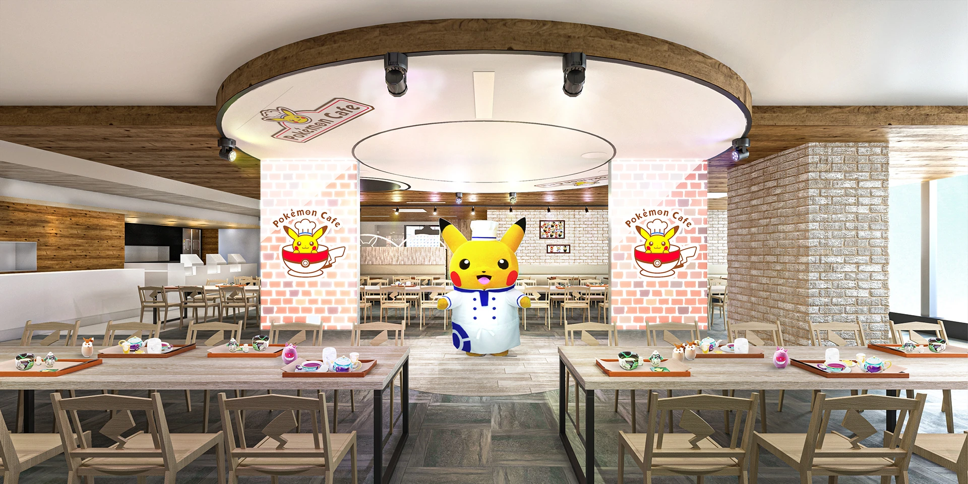 Pok&eacute;mon Cafe interior