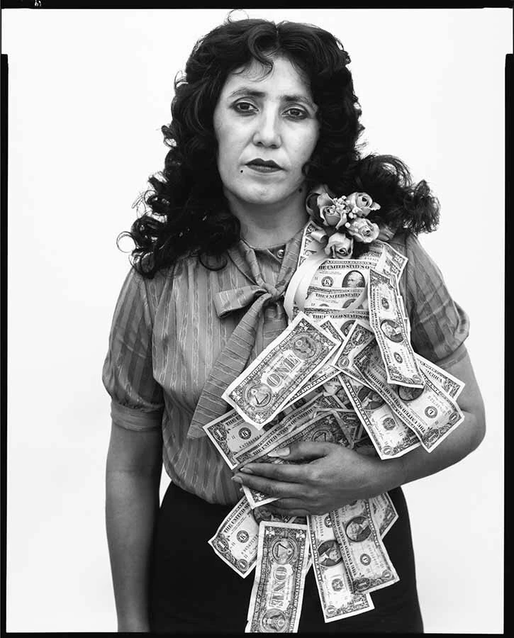 Petra Alvarado, factory worker, on her birthday, El Paso, Texas, April 22, 1982. Photographs by Richard Avedon. &copy; The Richard Avedon Foundation