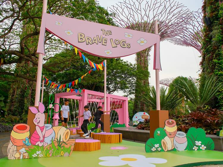 Stop 5: Channel Piglet’s courage at The Brave Logs