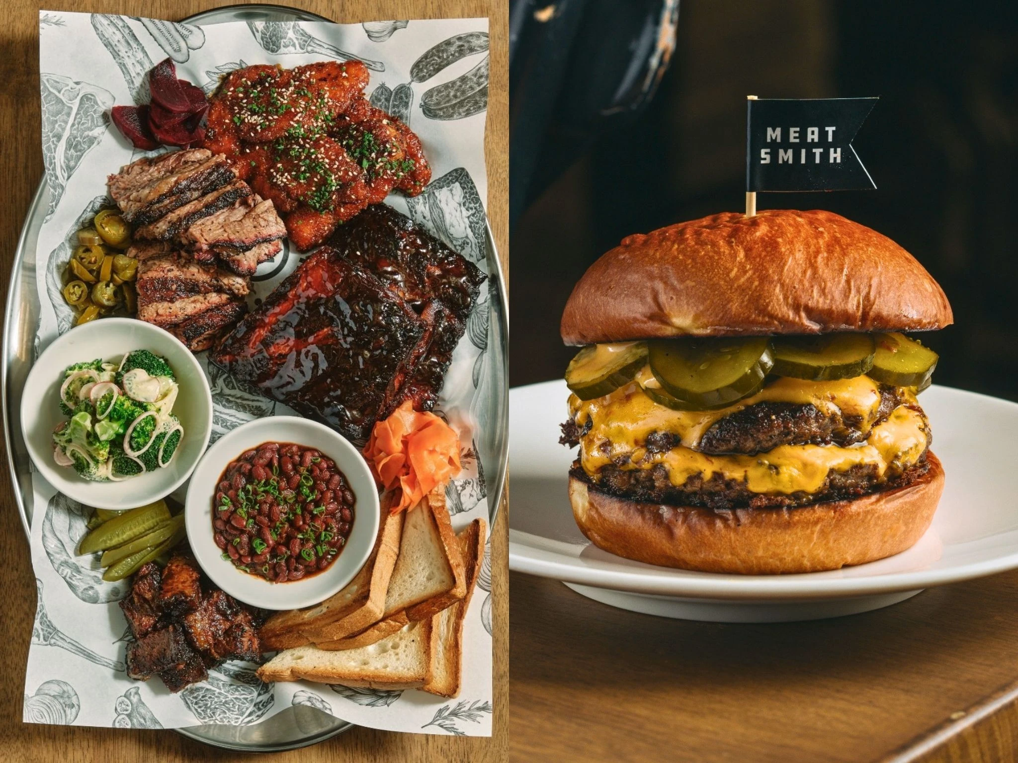 Meat platter, $12 cheeseburger at Meatsmith