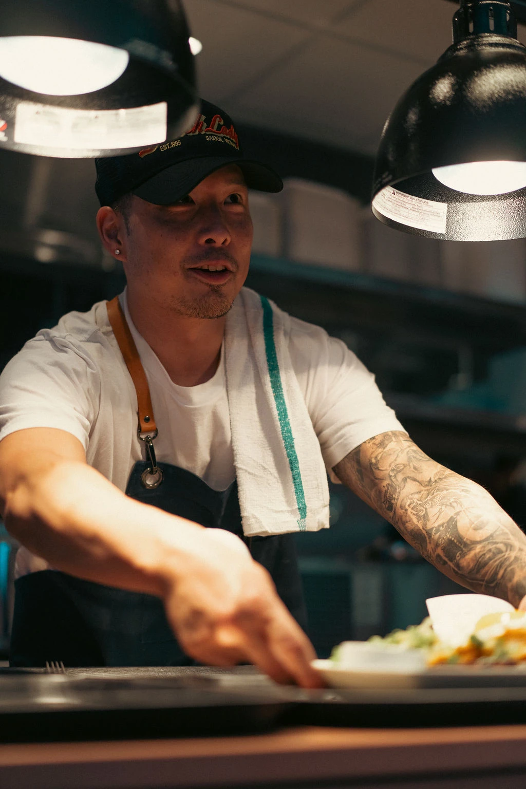 A chef in the kitchen