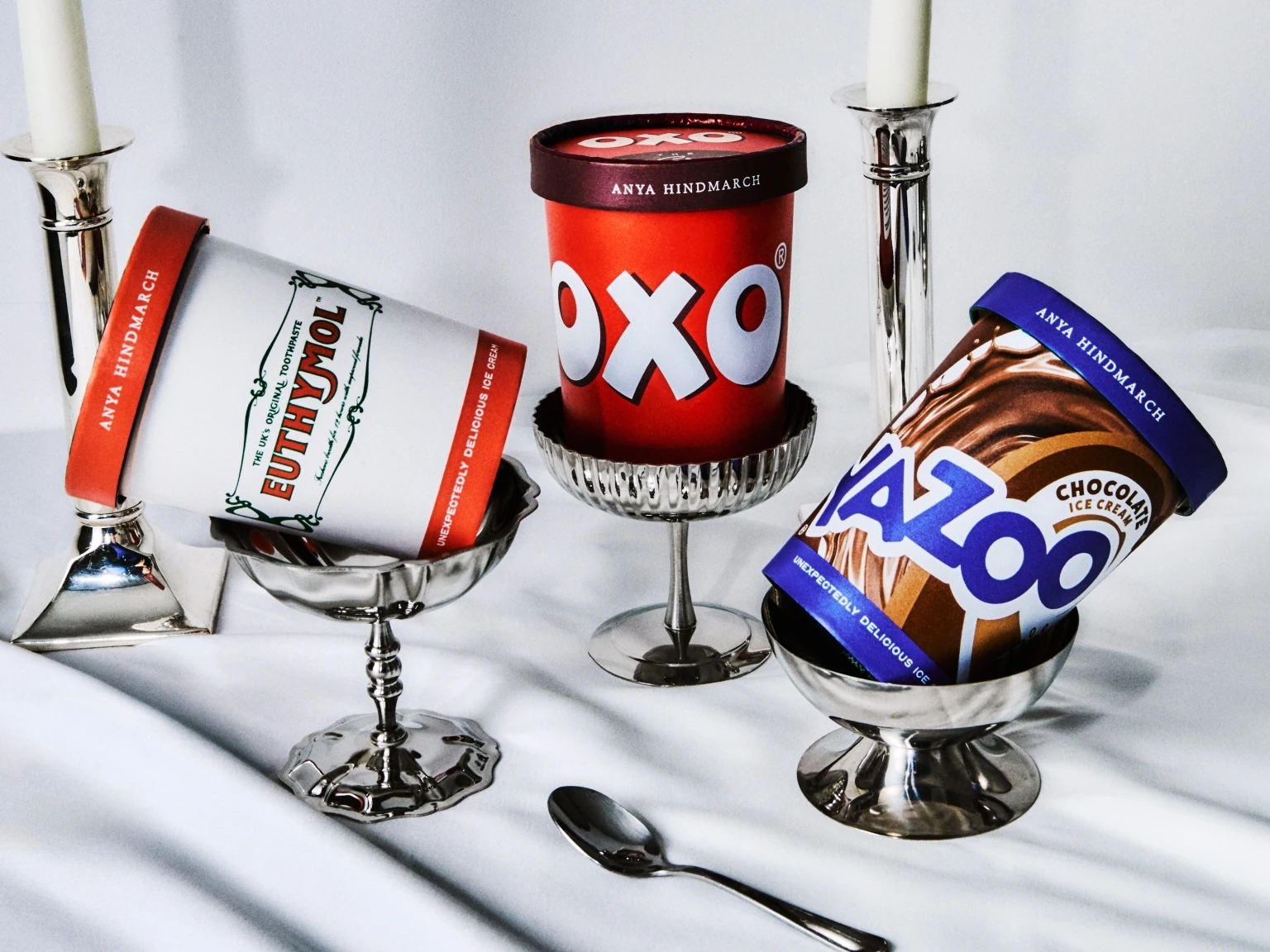 OXO Stock Cube, Yazoo Chocolate Milk and Euthymol Toothpaste ice cream