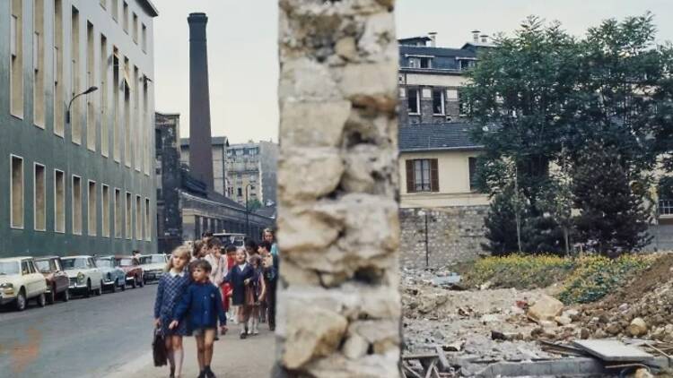 C'était Paris en 1970 Enfants et chantier à Paris en 1970