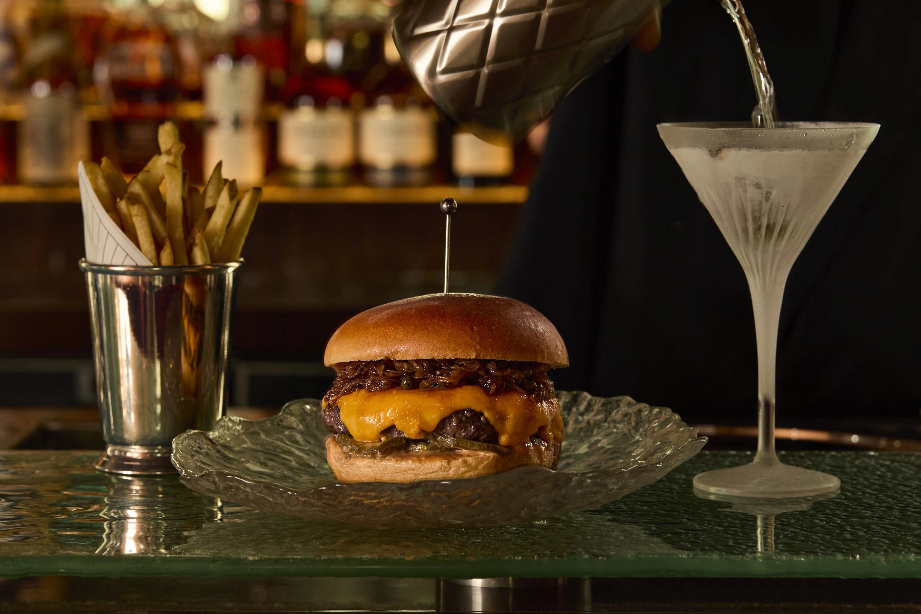 The International burger