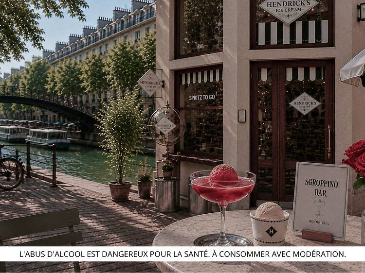 Hendrick’s ouvre un bar à cocktails glacés sur le canal Saint-Martin