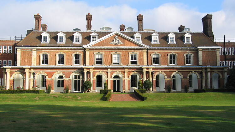 Historic photo of Bromley Palace in south London Historic photo of Bromley Palace in south London