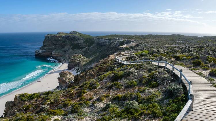A view of the walkway at Cape of Good Hope.