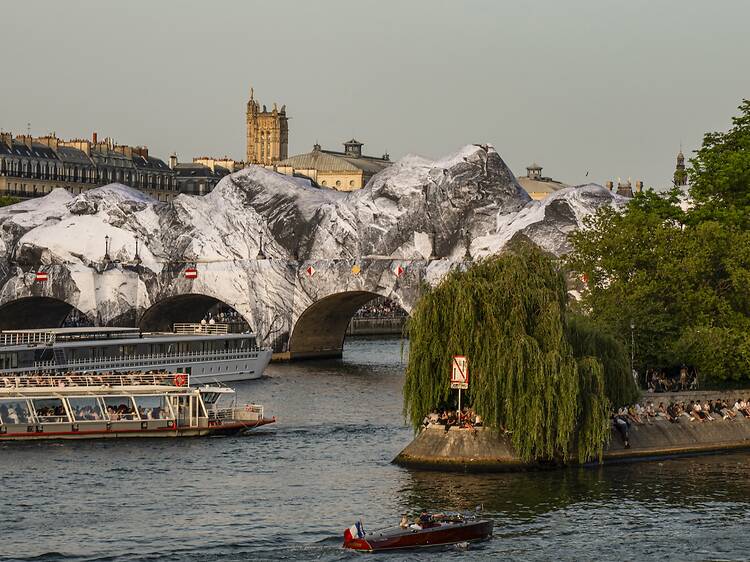 Paris’s oldest bridge is becoming an immersive cave installation for the rest of the month