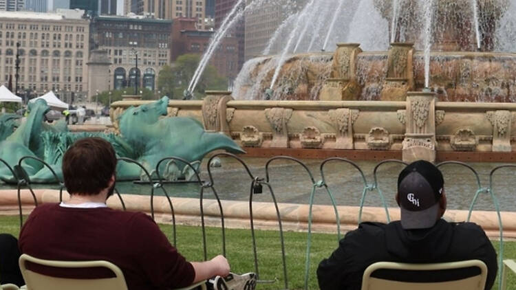 Buckingham Fountain chairs