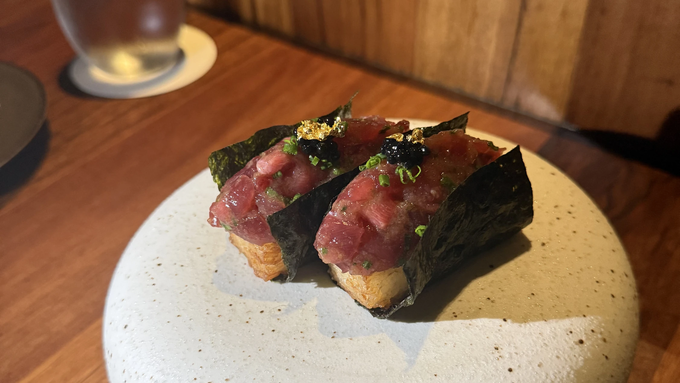 Tuna cripsy rice at Ibushi