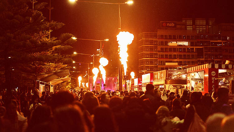 Crowds at Firelight Festival.