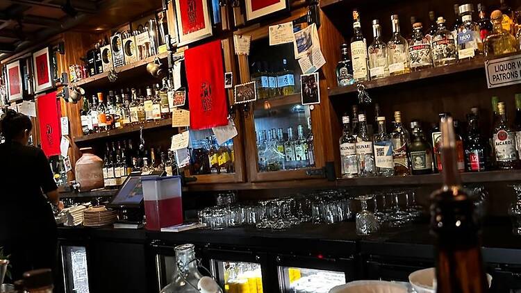 Sidecar's bar counter, hosting the most coveted seats Sidecar's bar counter, hosting the most coveted seats