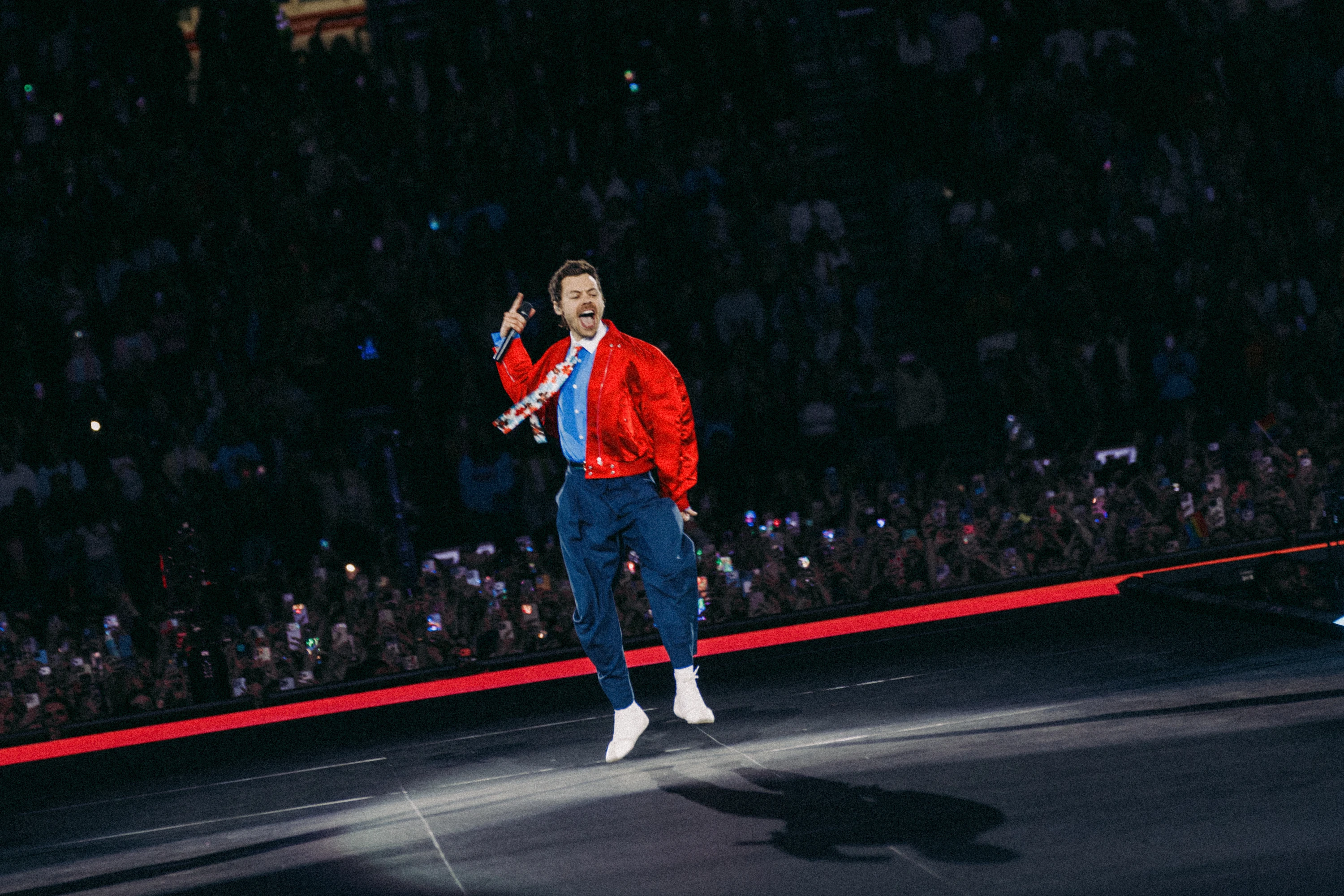 Harry Styles on stage for his Together, Together tour