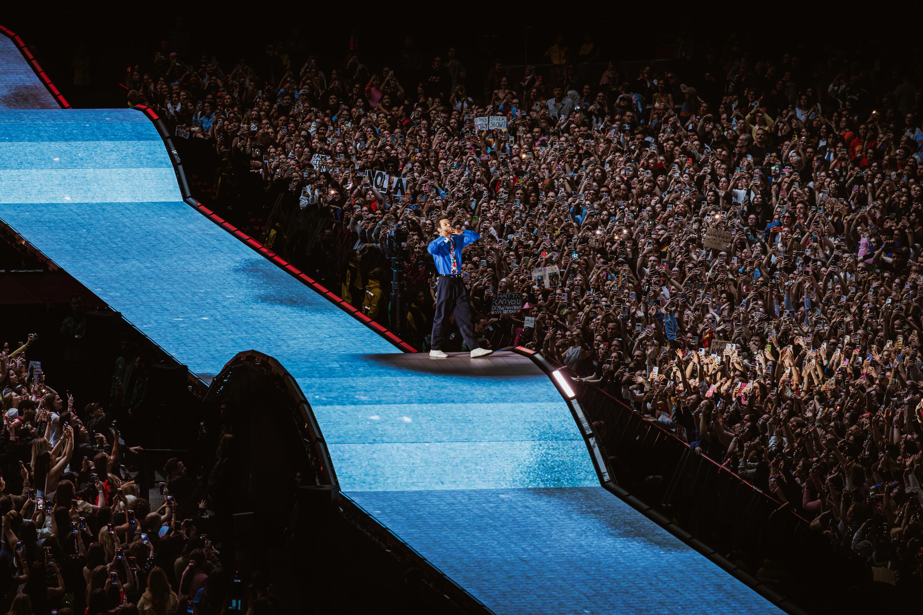 Harry Styles on stage for his Together, Together tour