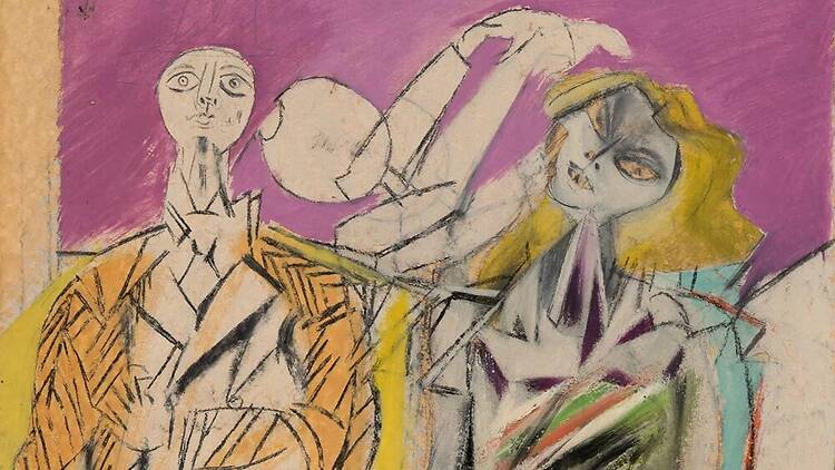 Willem de Kooning, Untitled [man and woman], about 1947–48. 