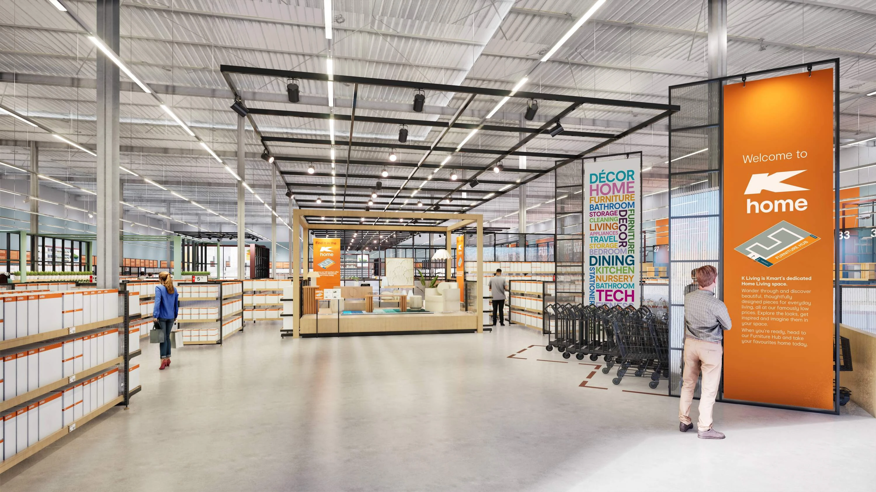 Render of homewares store
