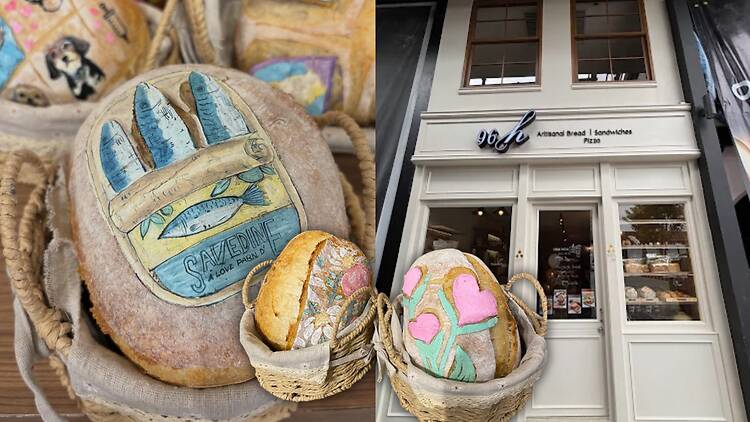 เปลี่ยนซาวโดวจ์ให้กลายเป็นผืนผ้าใบศิลปะสุดคราฟต์ ที่ 96H Artisanal Bread